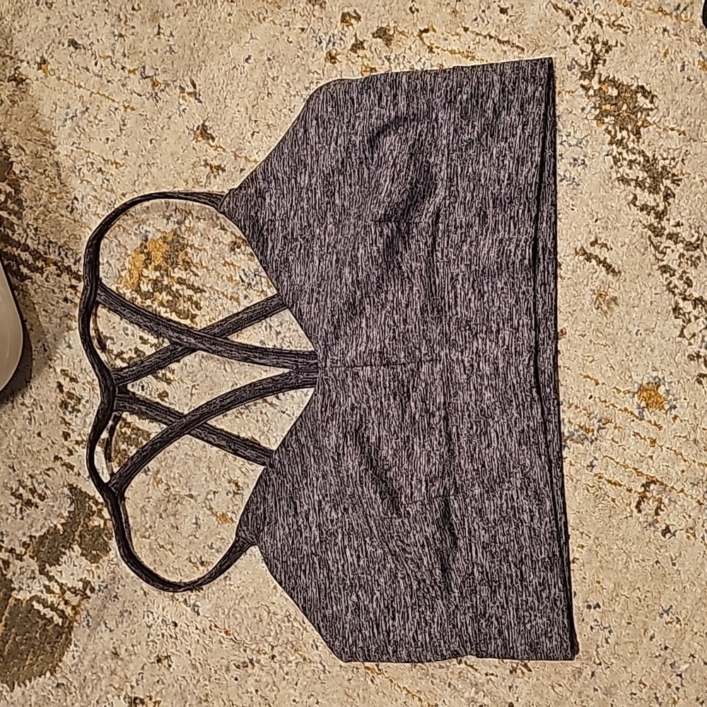 Gray Women's Sports Bra